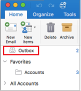 How Do I Get Outlook For Mac 2011 To Show The Outbox